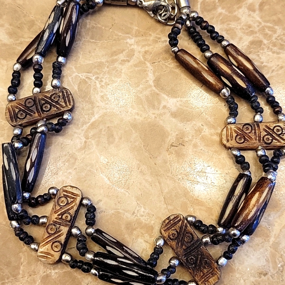Hand Beaded Choker Necklace
